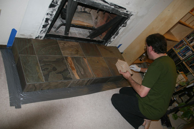 Final coat of sealant