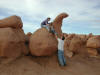 Goblin Valley with clouds